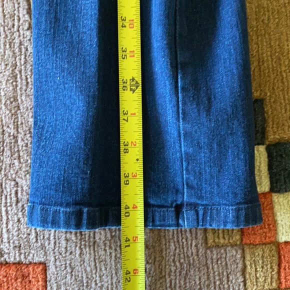 Draper’s and Damon’s Cotton & Spandex Denim Pants Suit Sparkles Beading - Picture 11 of 16